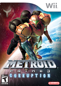 Metroid Prime 3: Corruption - a végleges USA borító